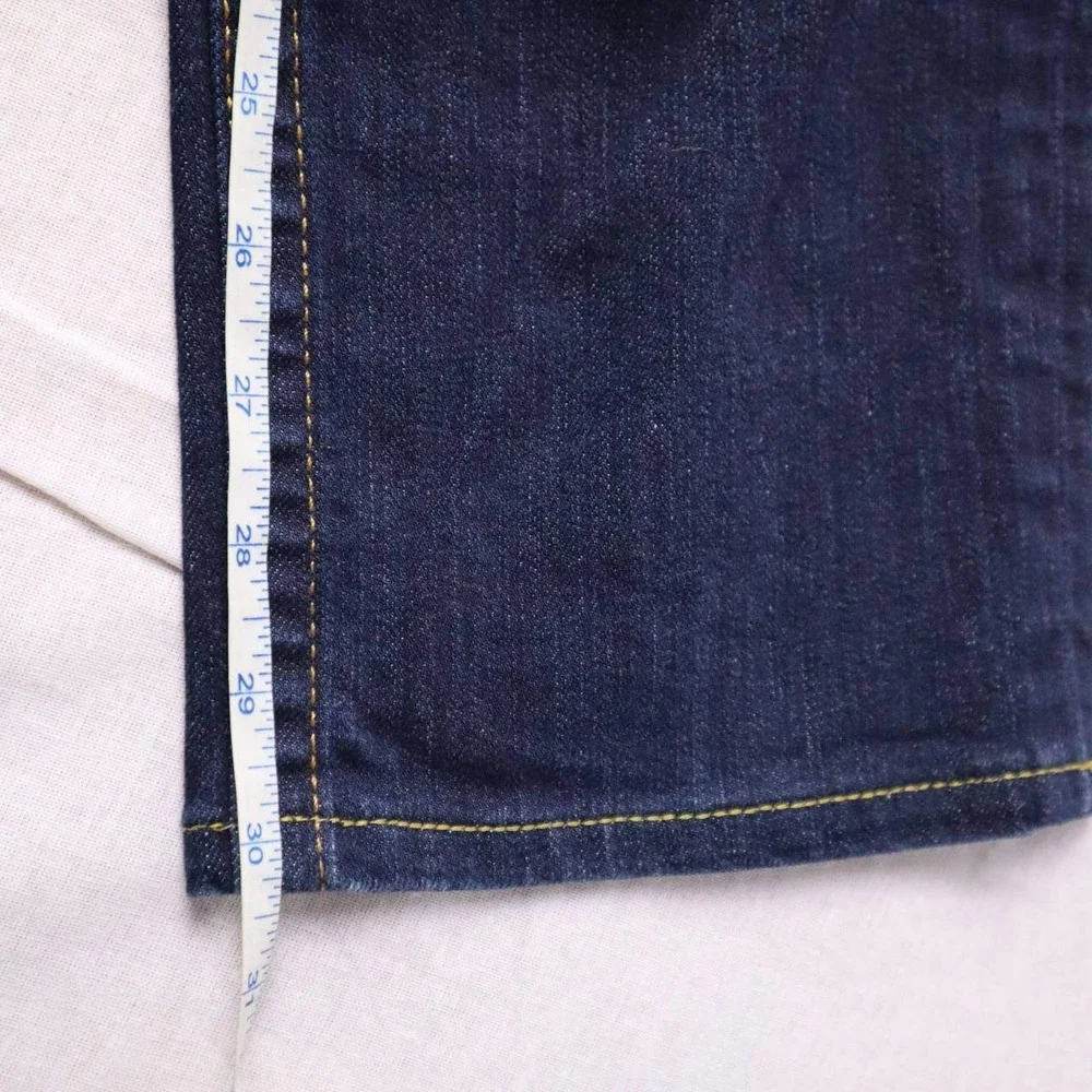 True Religion Vinny Jeans Mens 38 Indigo Blue Slim Straight Made in USA Stretch - Picture 8 of 8